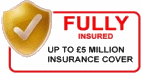 Fully Insured, Up to £5 Million Insurance Cover